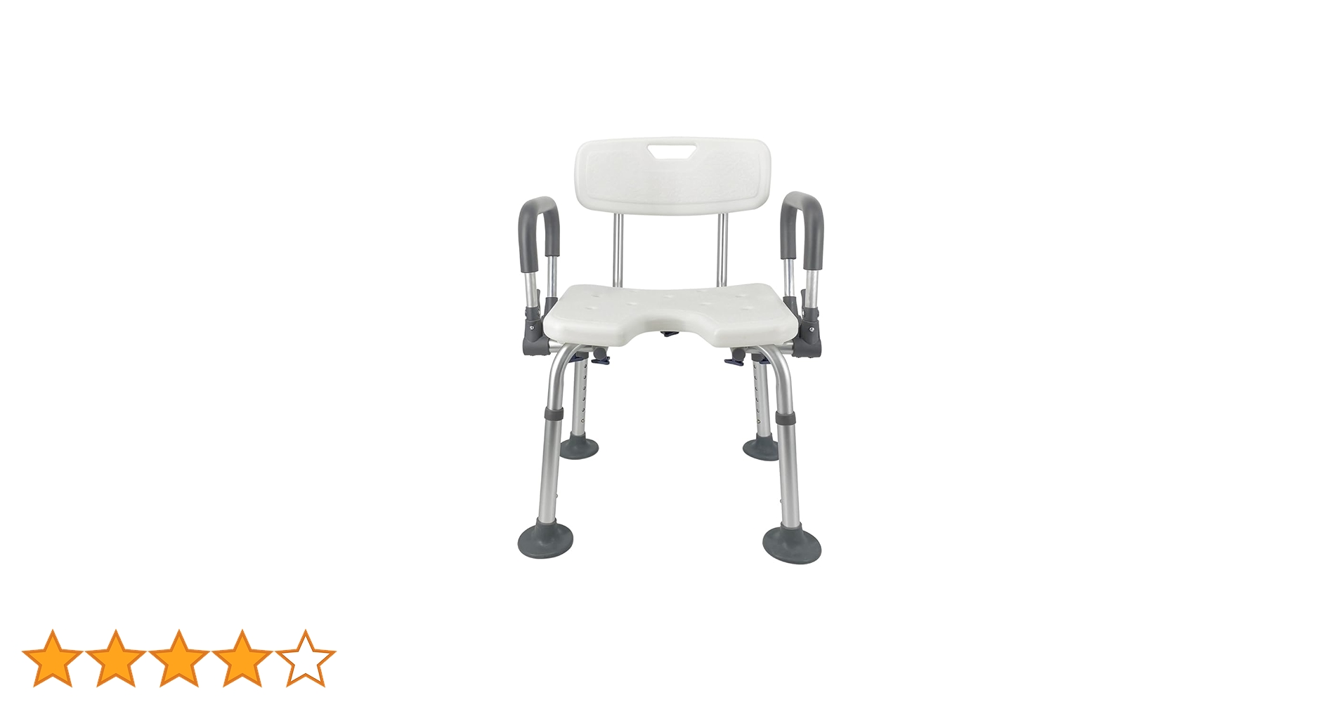 [新品未使用]シャワーチェア　白　介護用 IRIS OHYAMA シャワーチェア 介護用 風呂椅子 背もたれ 高さ調節